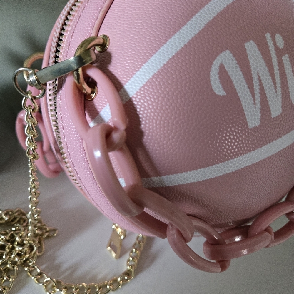 Pink Basketball-Shaped Women's Bag - Picture 8 of 9